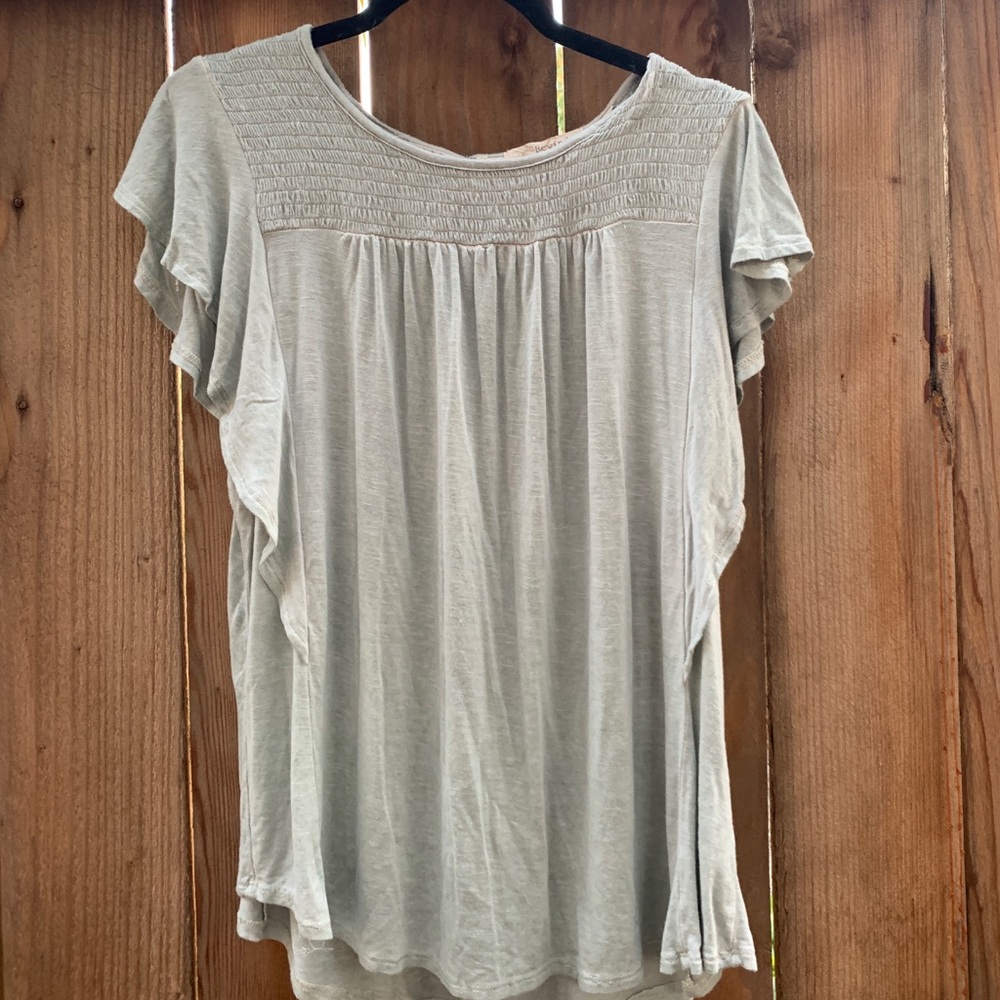 Light Green Ruffle Detailed Blouse